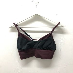 Lululemon 105 F Bra Bordeaux Drama / Black Size 6